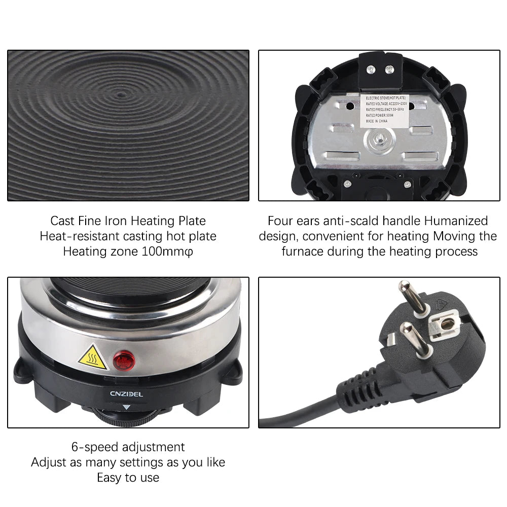Multifunction Mini Electric Heater Stove 500W