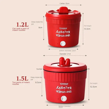 450W Mini Electric Cooking Pot Multifunctional