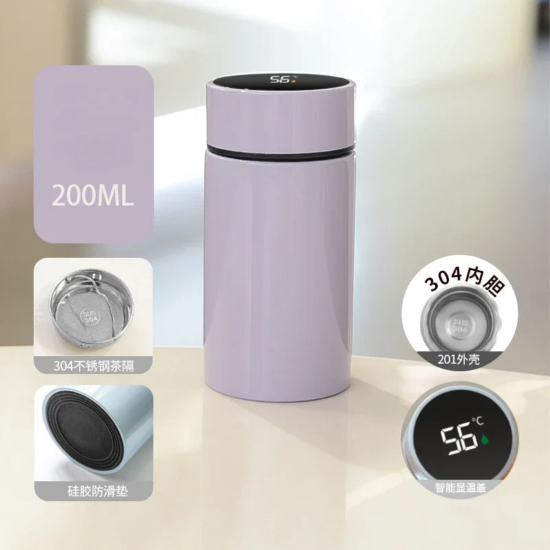 200ml Smart Thermos Bottle with Tea Filter