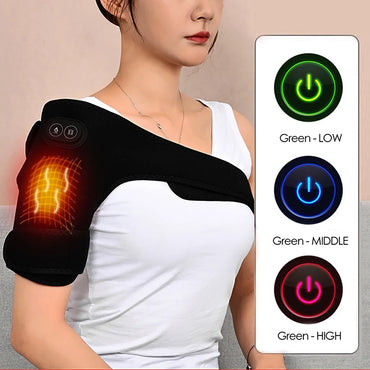 USB Heated Shoulder & Knee Massager with Vibration