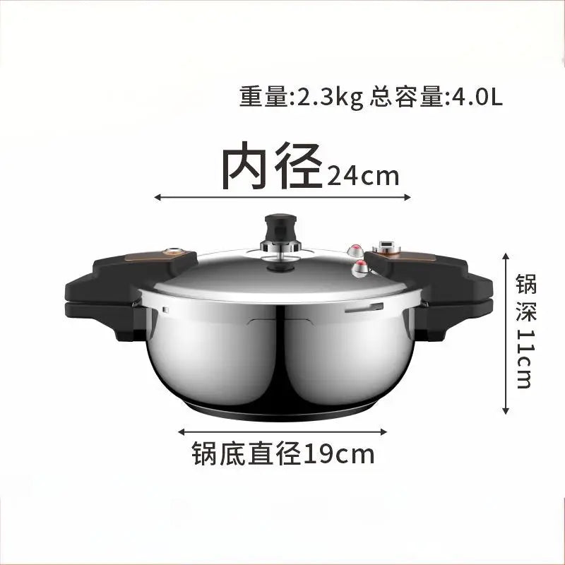 Mini Pressure Cooker 4L with 5-Layer Safety System