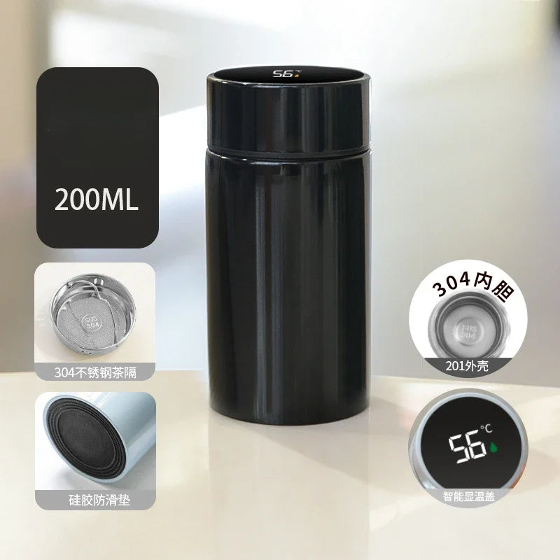 200ml Smart Thermos Bottle with Tea Filter
