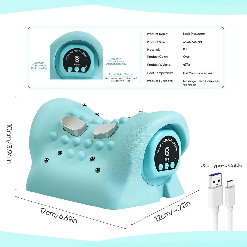 Wireless Heated Neck & Cervical Massager