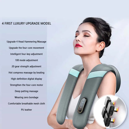 Heated U-Shaped Back & Neck Massager Pillow