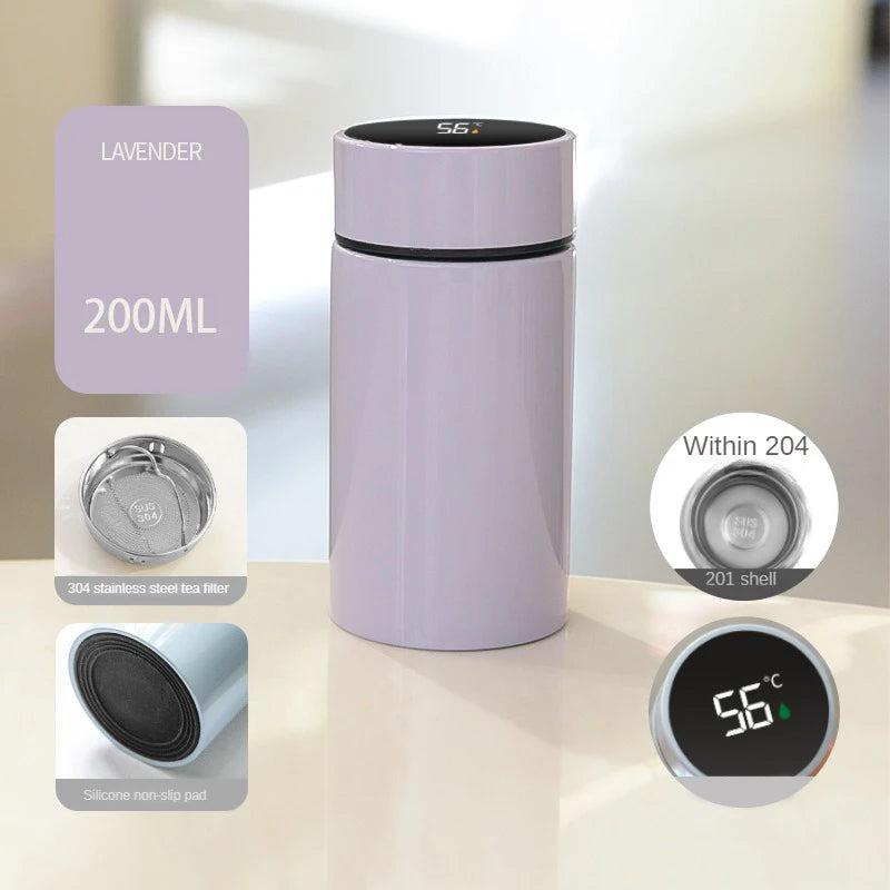 200ml Smart Thermos Bottle with Temperature Display