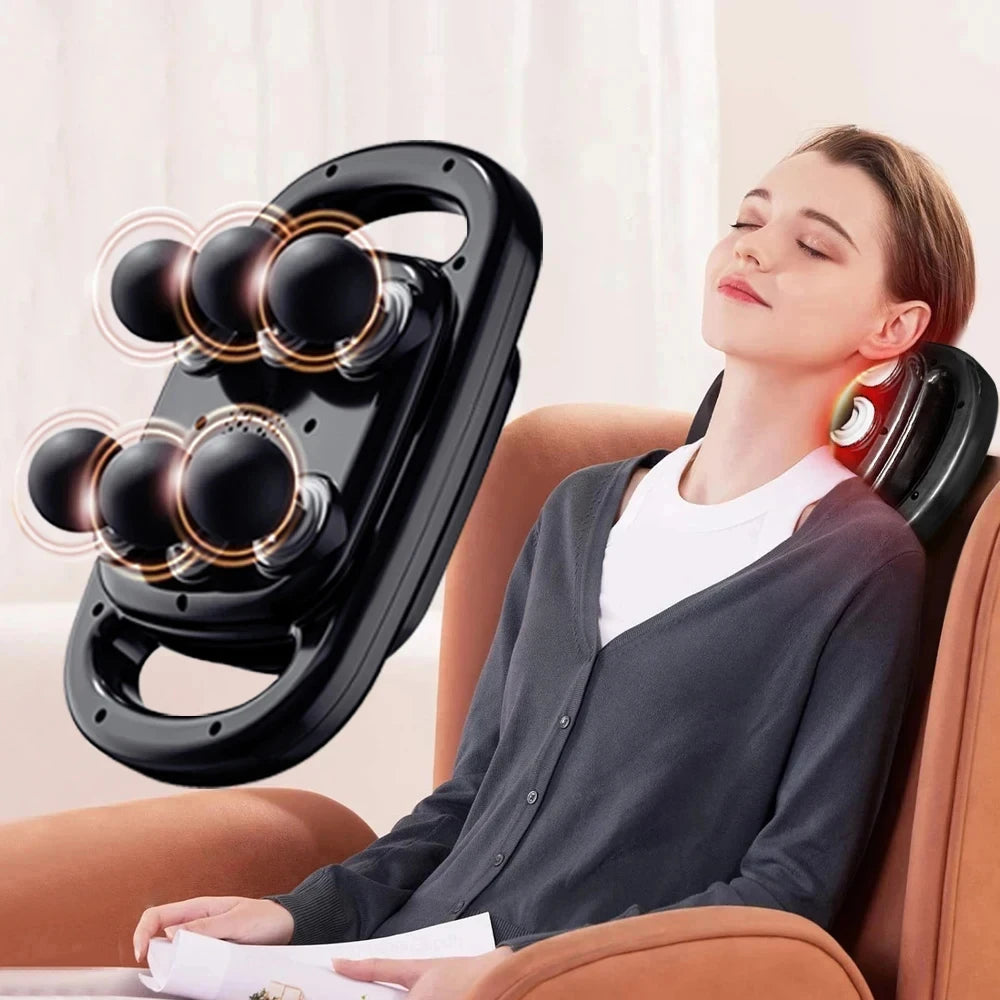 6-Head Deep Tissue Muscle Massager Gun