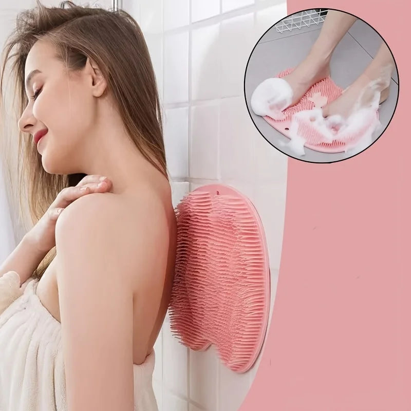 Silicone Back Scrubbing & Massage Bath Mat