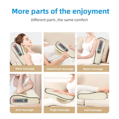 Infrared Heating Back & Neck Massager Pillow
