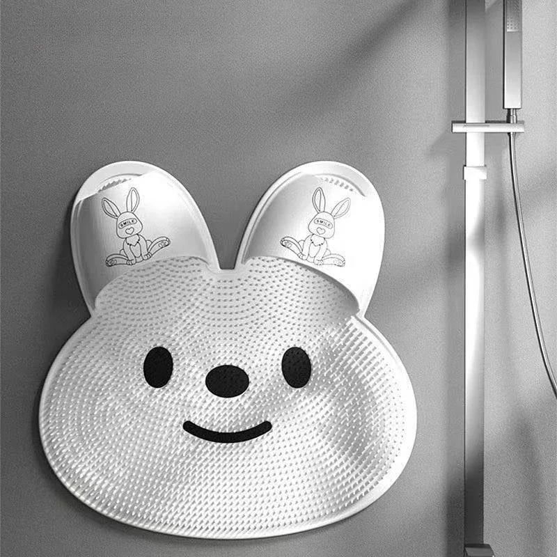 Rabbit Design Anti-Slip Shower Foot Massage Mat