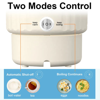 Mini Folding Electric Kettle 1000ML Portable Water Heater Travel Electric Kettle Collapsible Home Kettle Electric boiling pot