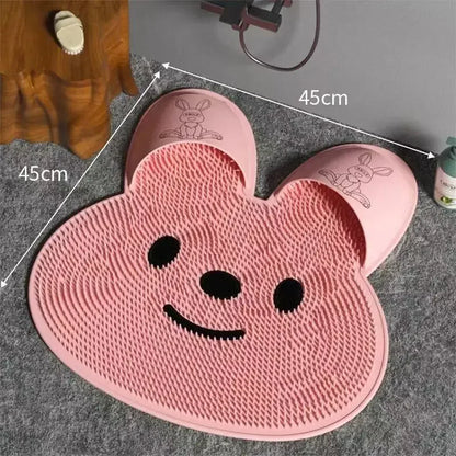 Rabbit Design Anti-Slip Shower Foot Massage Mat
