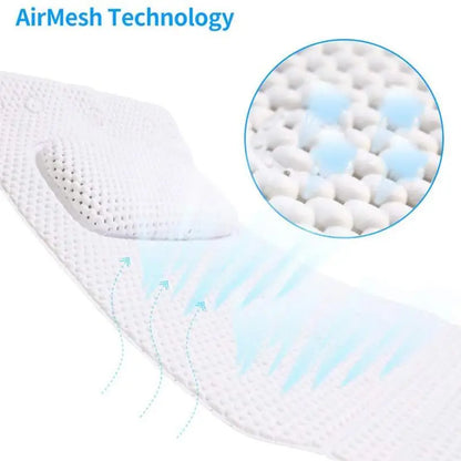 Bathtub Mat With Single Pillow Hollow Foam Non Slip Pad Spa Bath Anti Skid Cushion Comfortable Safety Accessories