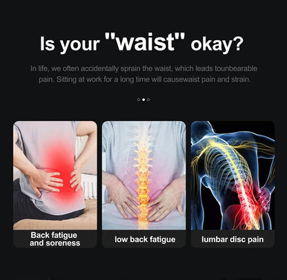 Electric Lumbar Massager with Heat & Adjustable Stretch