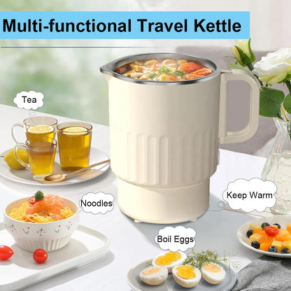 Mini Folding Electric Kettle 1000ML Portable Water Heater Travel Electric Kettle Collapsible Home Kettle Electric boiling pot