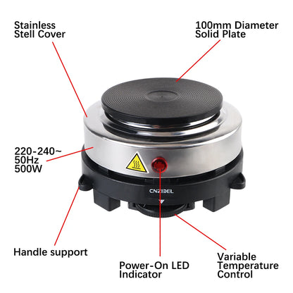Multifunction Mini Electric Heater Stove 500W