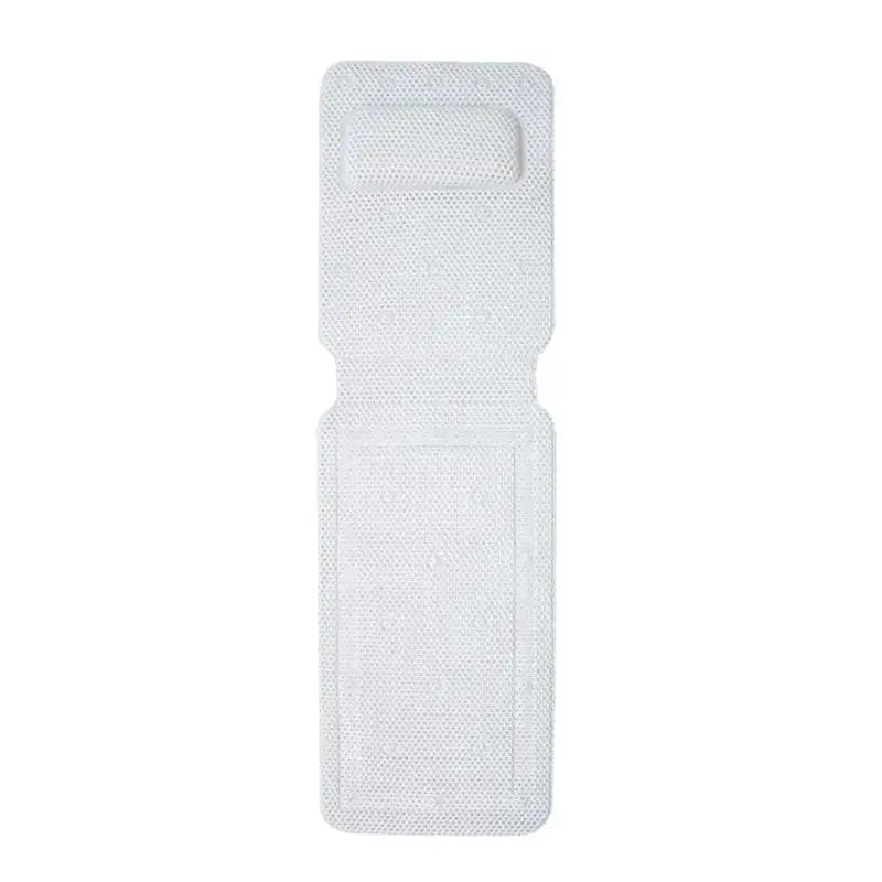 Bathtub Mat With Single Pillow Hollow Foam Non Slip Pad Spa Bath Anti Skid Cushion Comfortable Safety Accessories