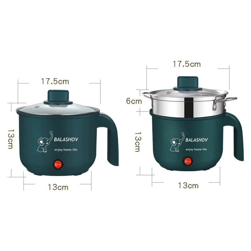 Mini Electric Rice Cooker Non-Stick Multifunction