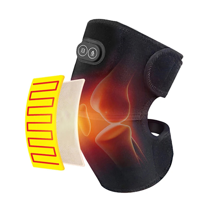 USB Heated Shoulder & Knee Massager with Vibration