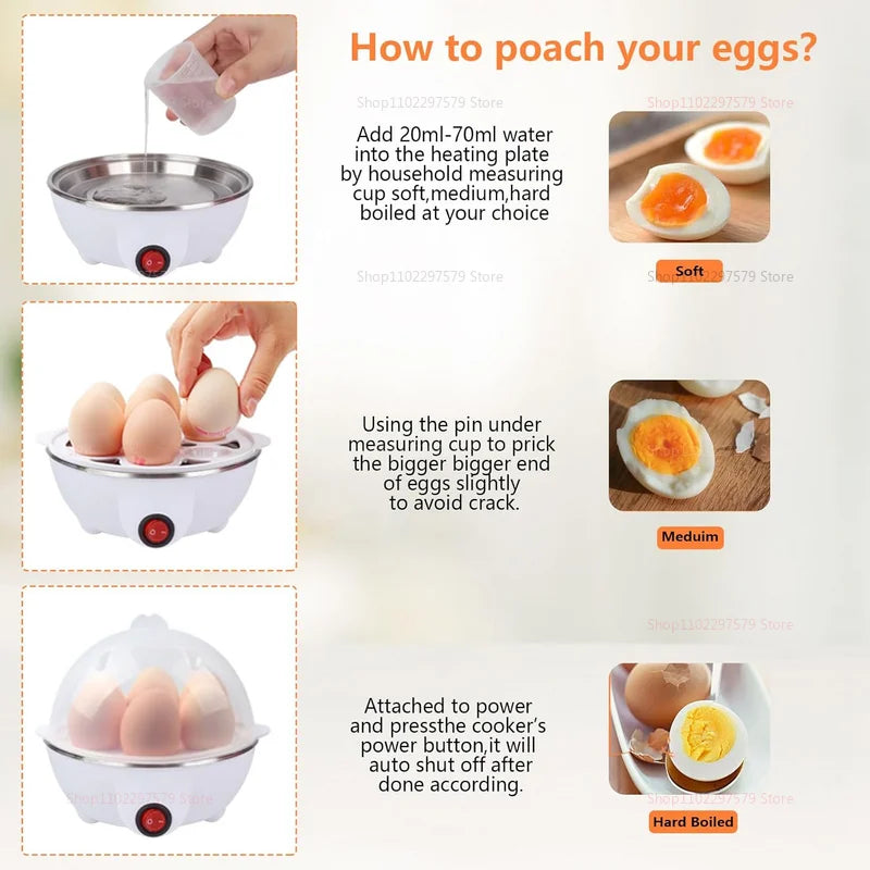 Smart Electric Egg Cooker for Kitchen Use