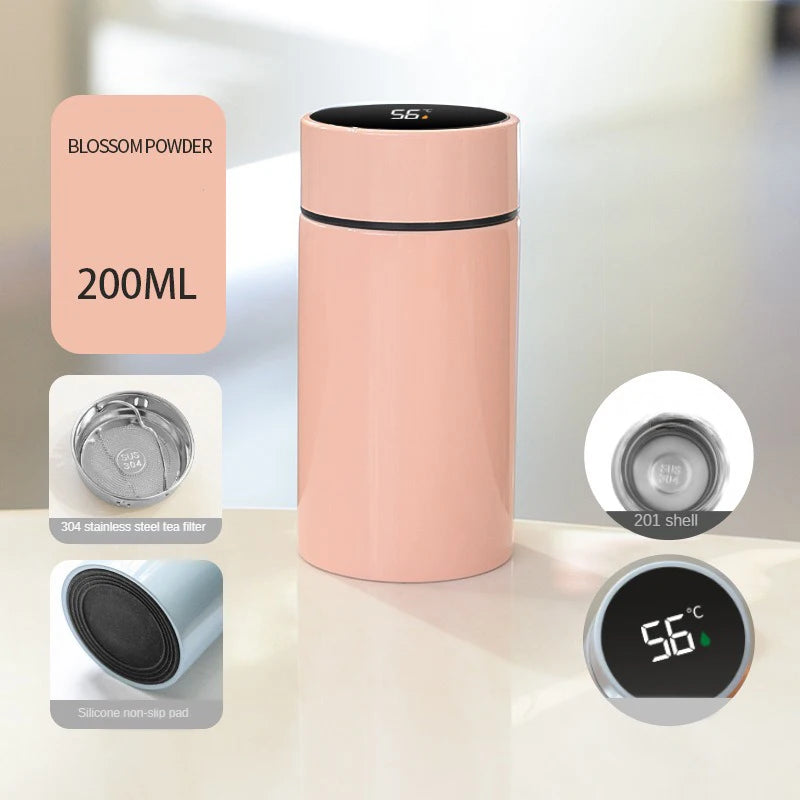 200ml Smart Thermos Bottle with Temperature Display