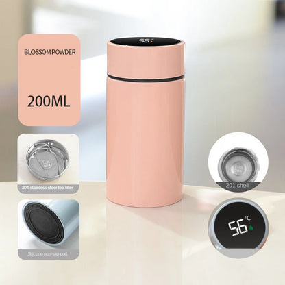 200ml Smart Thermos Bottle with Temperature Display