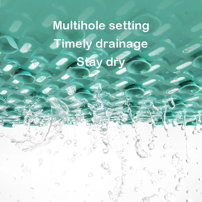 Non-Slip TPE Bathtub Mat with Drain Holes