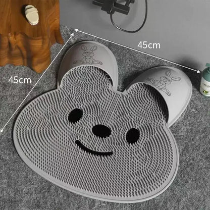 Rabbit Design Anti-Slip Shower Foot Massage Mat