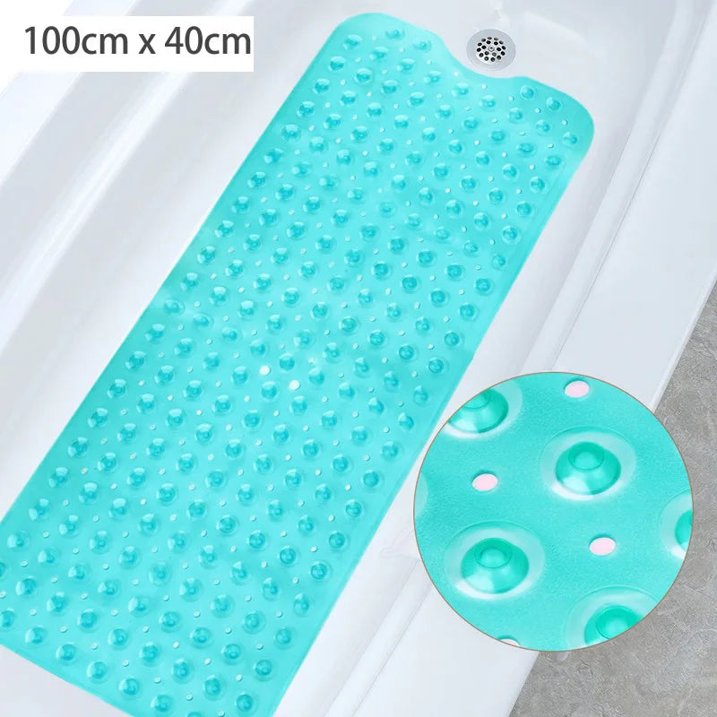 40x100cm Non-Slip Bathtub Mat with Suction Cups