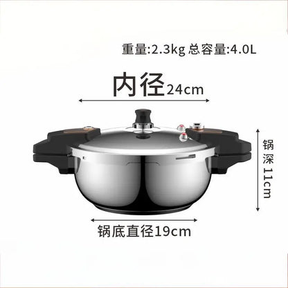 Mini Pressure Cooker 4L with 5-Layer Safety System