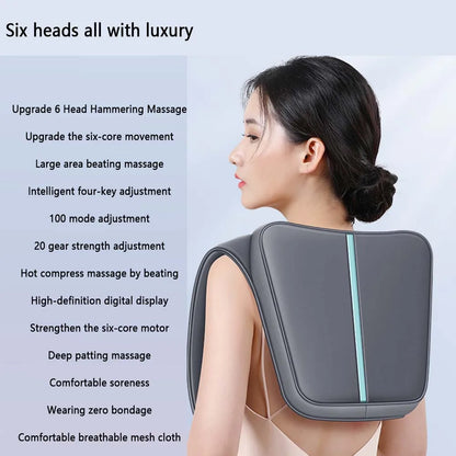 Heated U-Shaped Back & Neck Massager Pillow