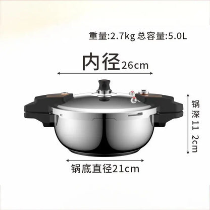 Mini Pressure Cooker 4L with 5-Layer Safety System