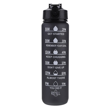1L Motivational Sports Water Bottle Leakproof